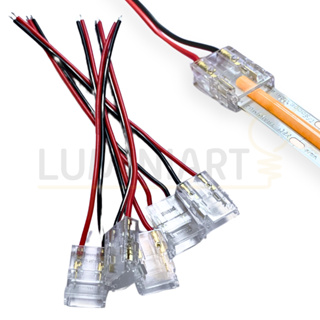 Emenda  para Fita Led Conector COB SMD 8mm Rabicho Emenda Terminal Encaixe sem Solda em Oferta na Shopee