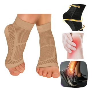 Tornozeleira Ortopédica PAR Meia de Compressão Estabilizadora auxilia na Circulação Unissex Calcanhar em Oferta na Shopee