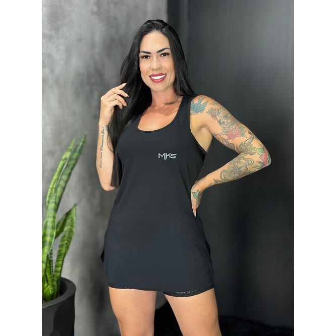 Regata Cavada Fitness Feminina Lisa Academia