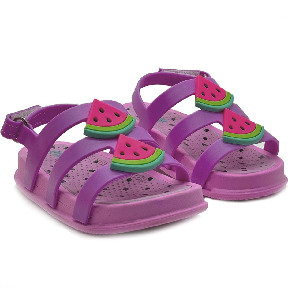 Sandália Infantil Menina Plugt Mini Bizz Melancia Primeiros Passos Leve Confortável Antiderrapante em Oferta na Shopee
