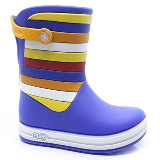 Galocha Bota Infantil Plugt Menino Listras Azul Botinha de Chuva Confortável Macia Leve Presente em Oferta na Shopee