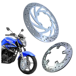 Disco Freio Fazer 250 Dianteiro + Traseiro Kit Com 2 Peças