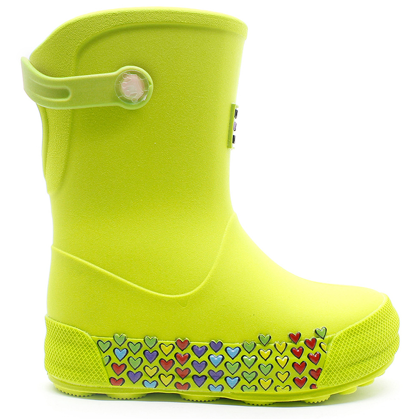 Galocha Bota de Chuva Infantil Plugt Menina Leve Confortável Coração Coloridos Original Conforto em Oferta na Shopee