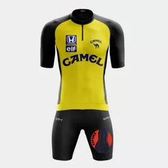 Conjunto Ciclismo Masculino Camisa Proteção UV Short Bermuda Forro Espuma Bike Pedalar Mtb
