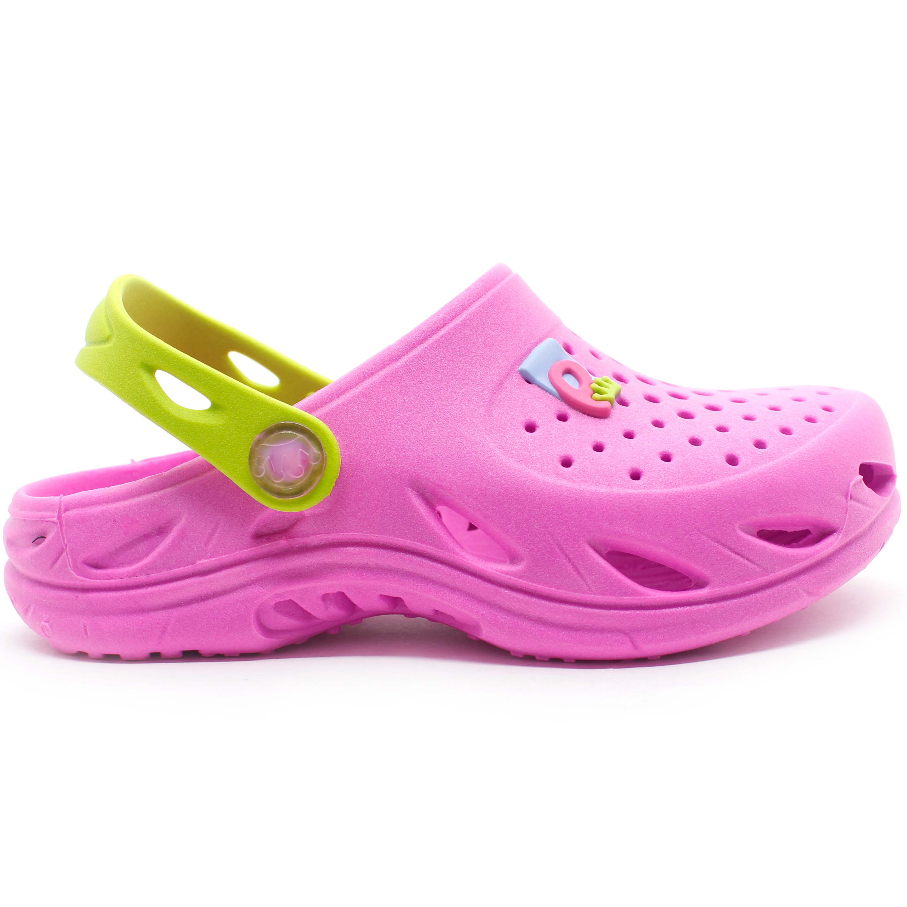 Babuche Sandália Chinelo Infantil Plugt Menina Confortável Macio Leve Básico Rosa Pink Verde Neon em Oferta na Shopee