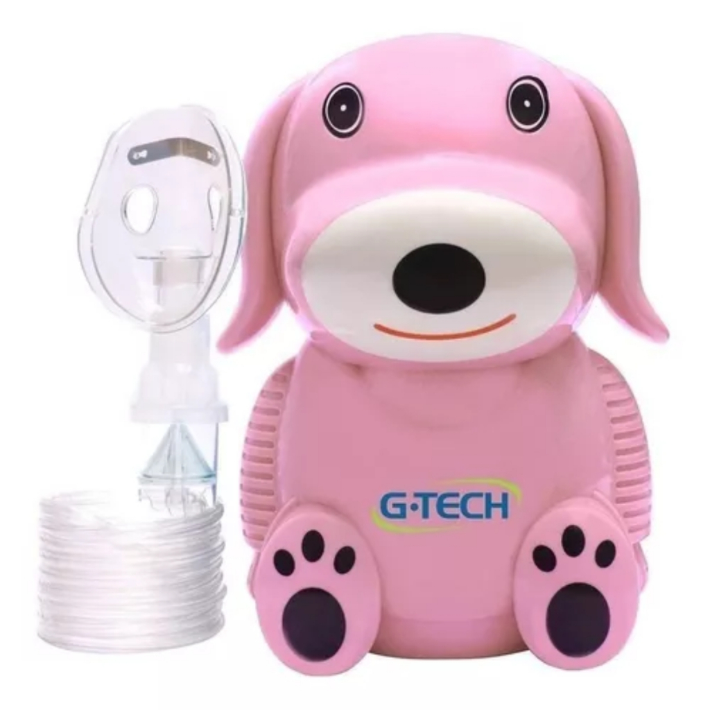 Inalador e Nebulizador Cachorrinho Dog Infantil Bivolt Rosa