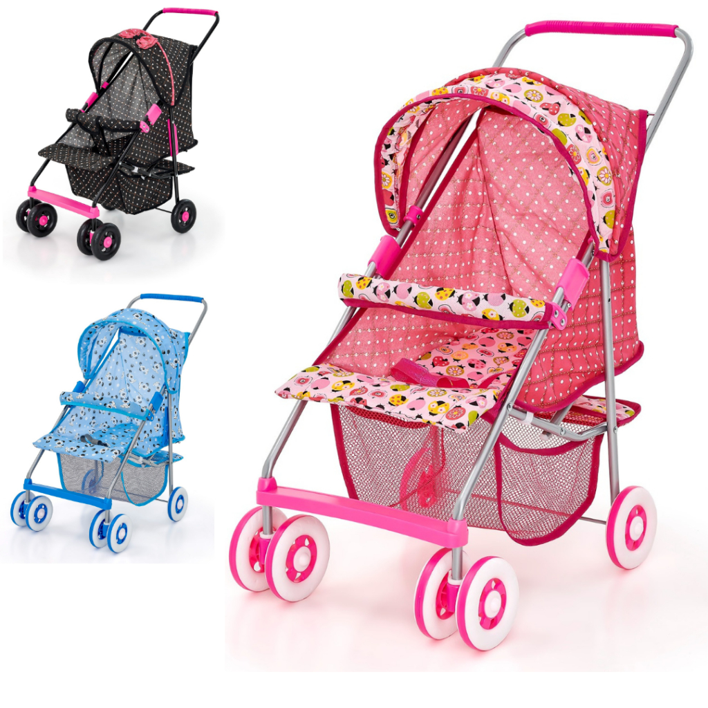 Carrinho de Boneca Bebê Born Ellegance - Plasconex