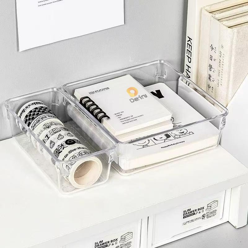 Imagem Kit 7 e Kit 14 Organizadores Multiuso para Gavetas, Armários, Geladeiras Potes em Acrílico