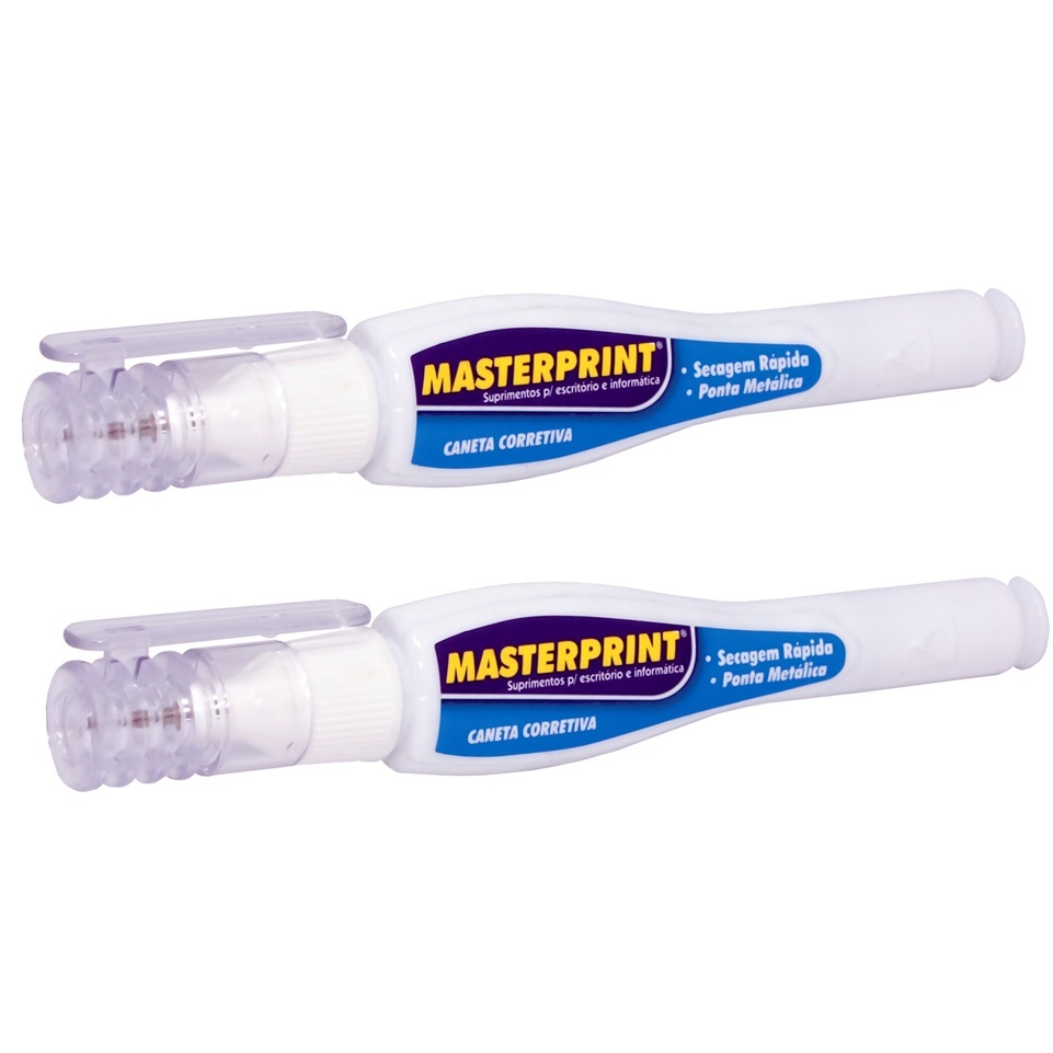 Caneta Corretiva Escolar 7ml 02 Un - Masterprint em Oferta na Shopee
