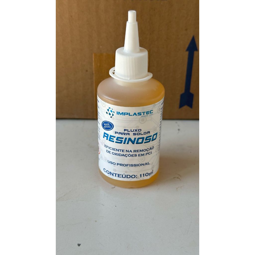 Fluxo De Solda Resinoso Implastec 110ml Remoção De Oxidação