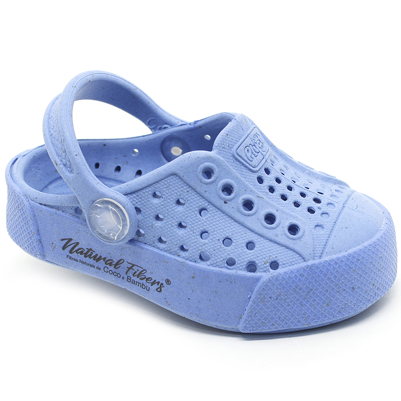 Sandália Babuche Papete Infantil Plugt Menino Menina Fibras Naturais Coco Bambu Confortável Azul em Oferta na Shopee