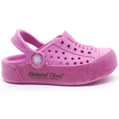 Sandália Babuche Chinelo Infantil Plugt Menina Fibras Naturais Confortável Rosa Pink Promoção
