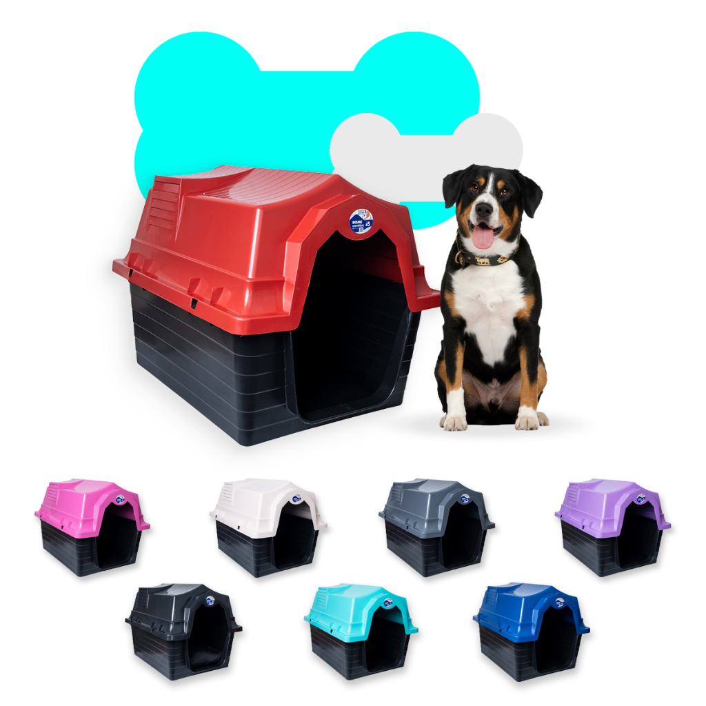 Casinha de Cachorro Grande N5 Casa Pet Com Proteção Raios UV Resistente Desmontavel