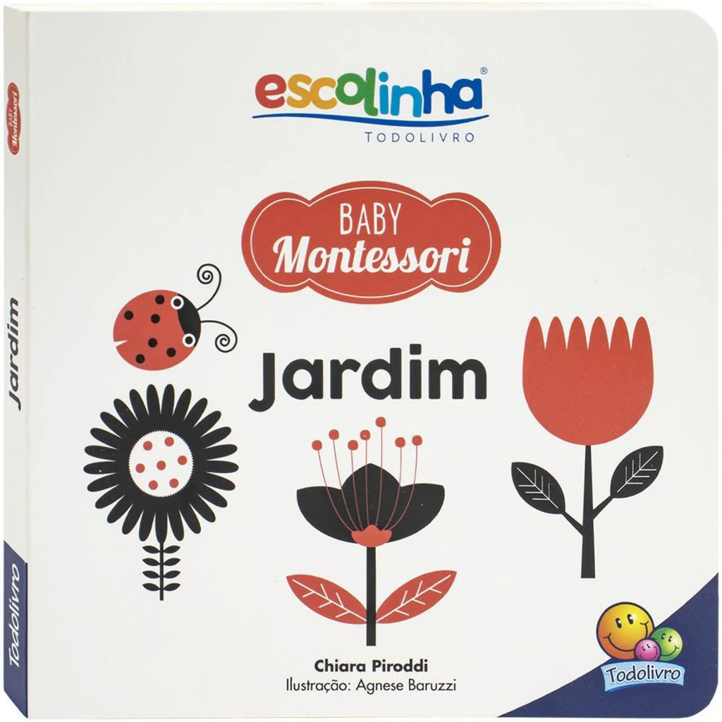 Livro para bebês - Livro de contrastes - Jardim