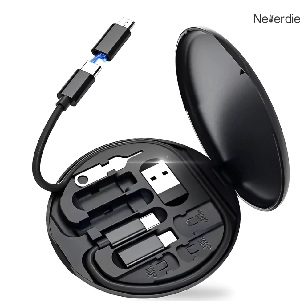 Kit 1/2/3 Adaptador de Carregamento Rápido 60W Tipo-C para Micro USB