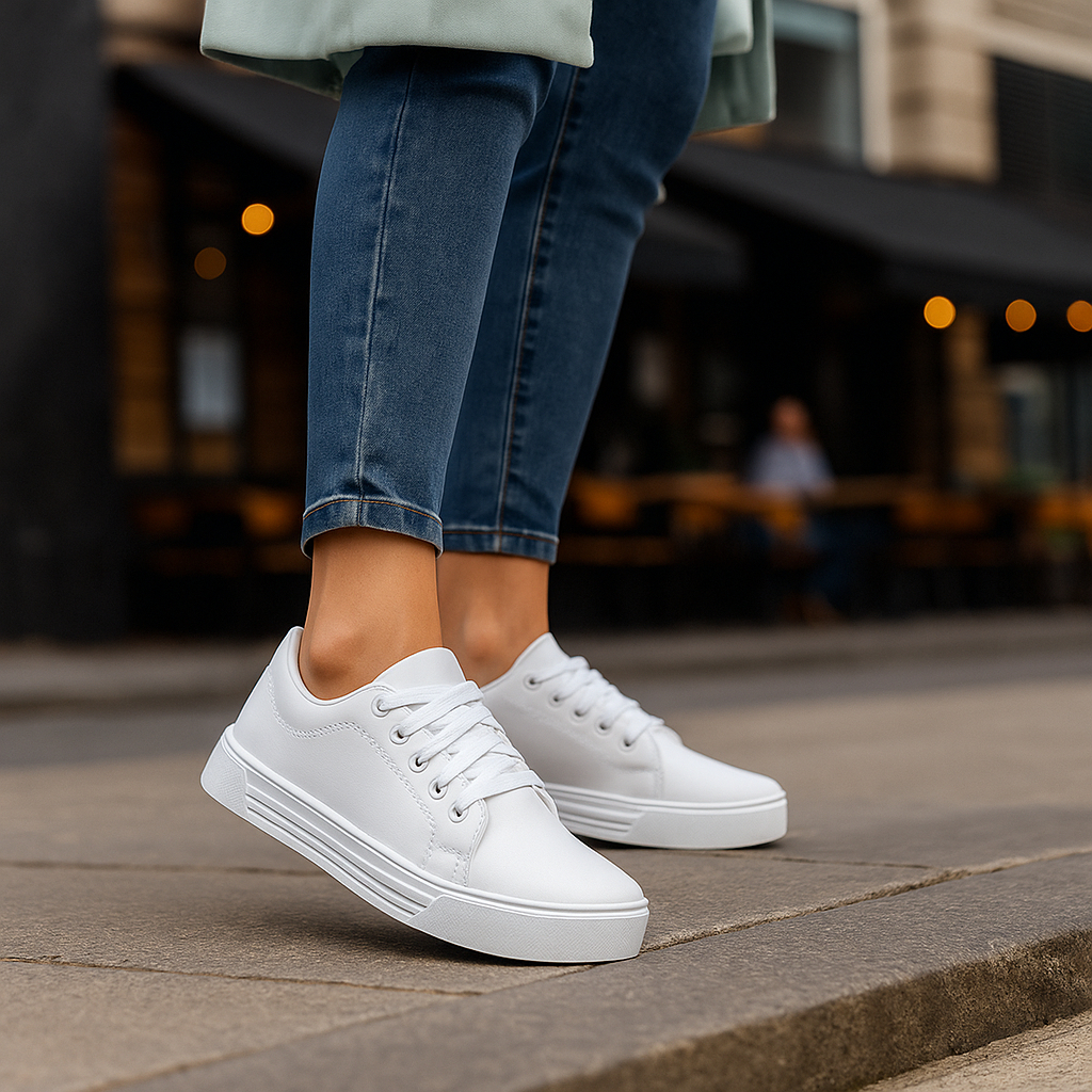 Tenis Feminino Casual Donna Leve Confortavel Basico Dia a Dia Minimalista Versatil em Oferta na Shopee