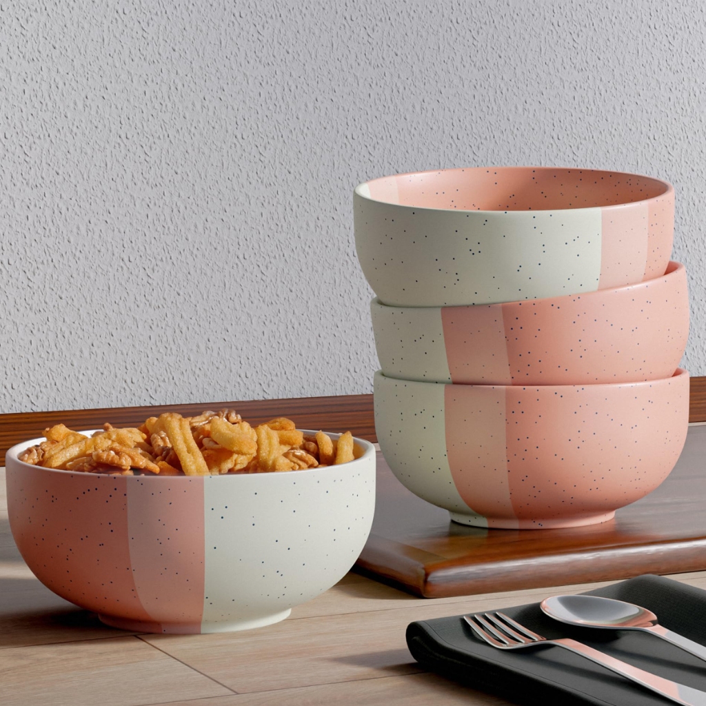 Bowl Tigela De Cerâmica 450ml Cumbuca Servir A Mesa Porções Salgados Doces Decoração Presente em Oferta na Shopee