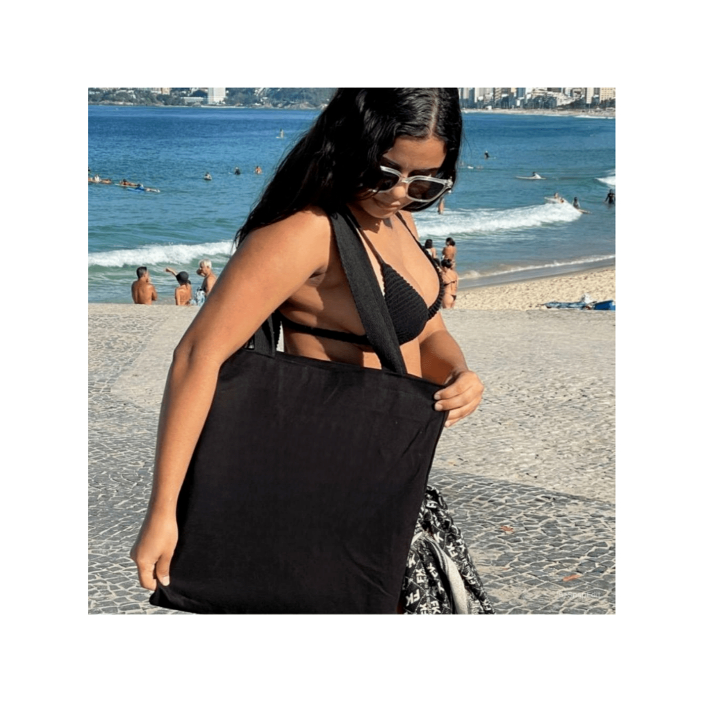 Bolsa Ecobag  100% algodão Black Estampa CRUA