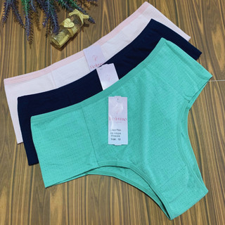 Kit 5 Calcinha Tangão Modeladora Plus Size Algodão Conforto Cintura Alta Dia a Dia Moda Feminina Moda Intima