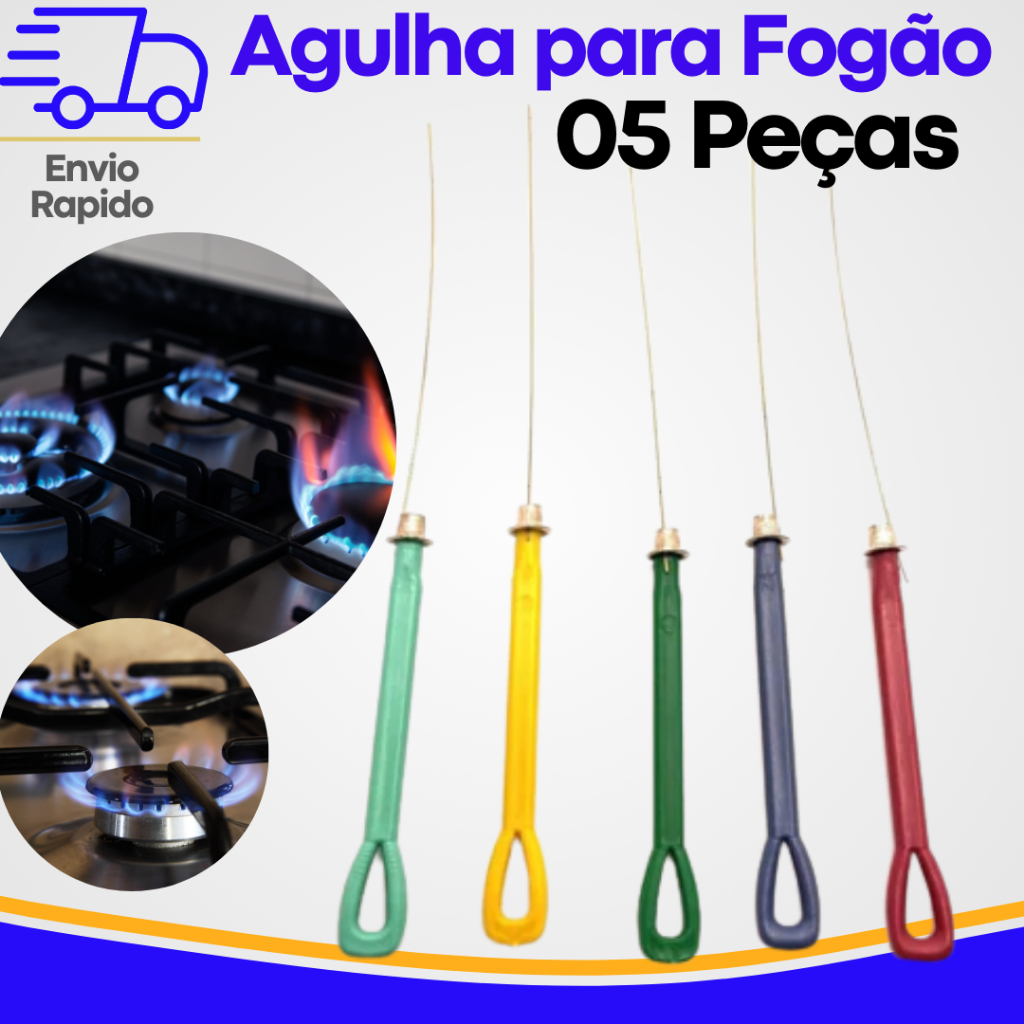 Agulha Desentupidora de Fogão em Arame de Aço – Simples, Eficiente e Durável 5Agulhas