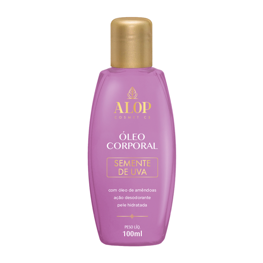 Óleo Desodorante Corporal Hidratante Semente de Uva 100ml