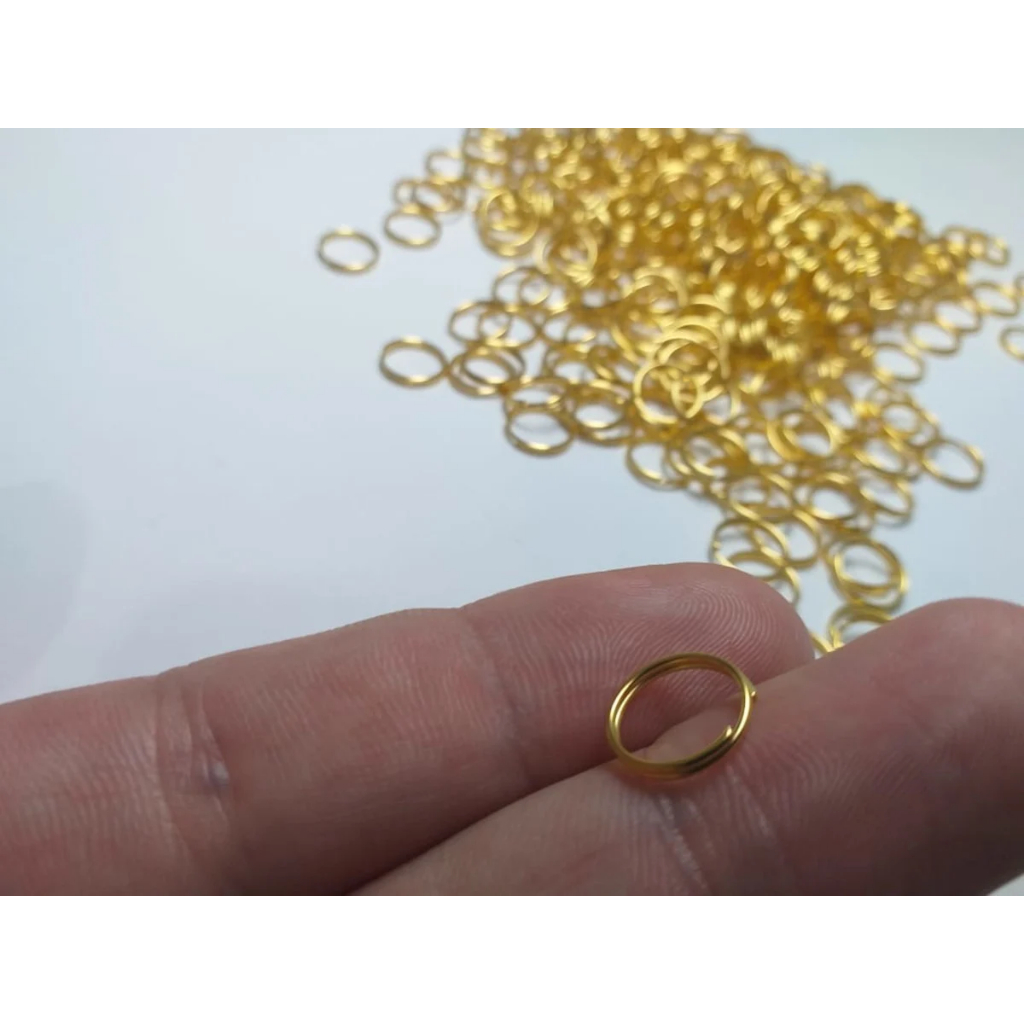 Elo Argolinha - 8mm - 2 Voltas - Dourada em Oferta na Shopee