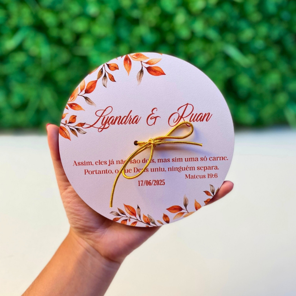 PORTA ALIANÇA PERSONALIZADO FLORES TERRACOTA ENVIO EM 24 HORAS