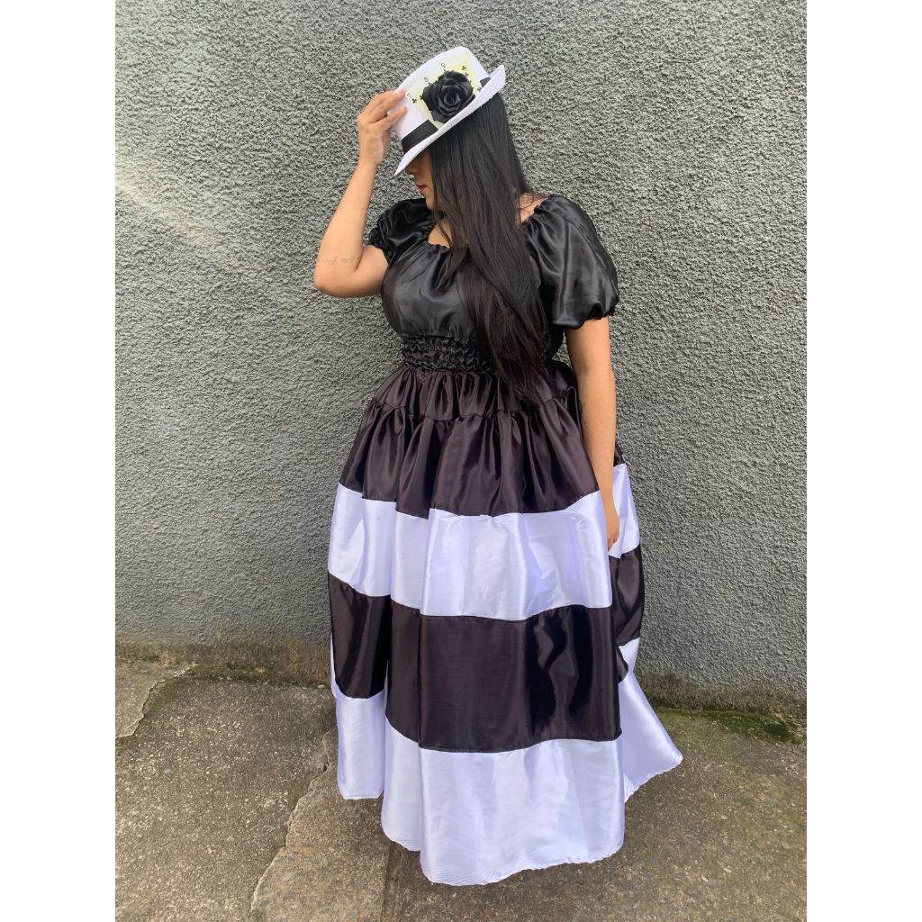 conjunto lapa malandra saia e chapéu Maria navalha/dó cais/da Lapa/do cabaré/7 navalhas/rosa malandra