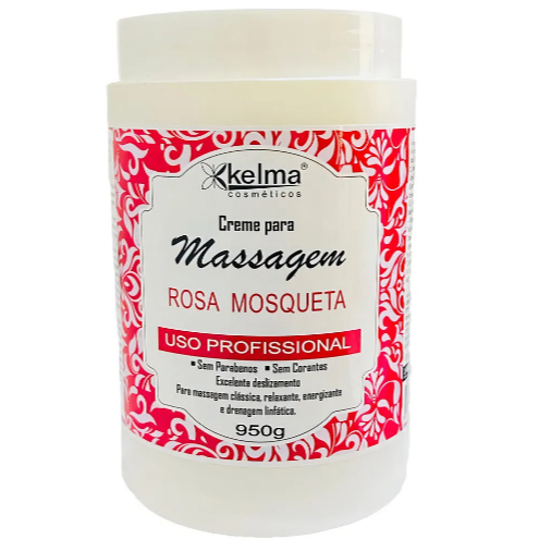 Creme de Massagem Corporal Rosa Mosqueta 950g - Kelma em Oferta na Shopee
