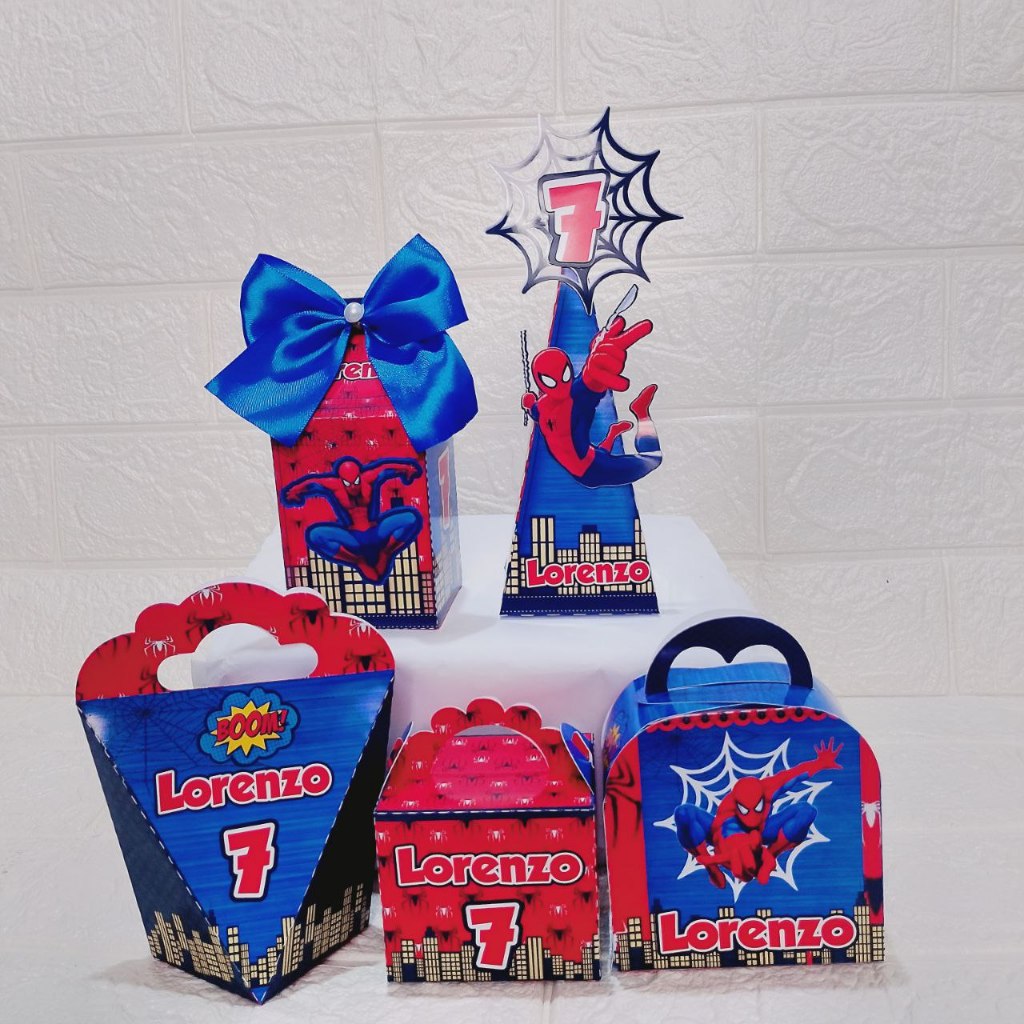 Kit festa homem aranha adulto lembrancinhas homem aranha personalizados homem aranha  decoração homem aranha