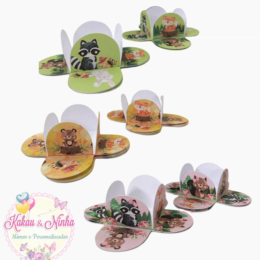 50 Forminhas 4 Pétalas Bosque Encantado Festas Aniversários Fominhas para Doces Confeitaria em Oferta na Shopee