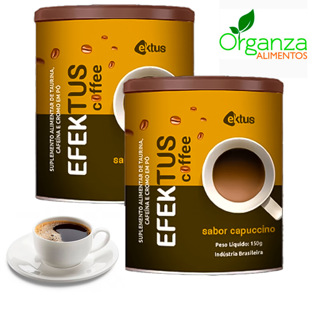 Kit 02 Café Solúvel + Psyllium Erva Mate e Colágeno Regulação intestinal Ektus Revitalizante