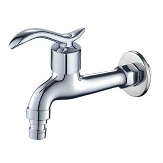 Torneira luxo 100% Metal 14 cm Cromado Tanque Jardim  ¼ De Volta em Oferta na Shopee