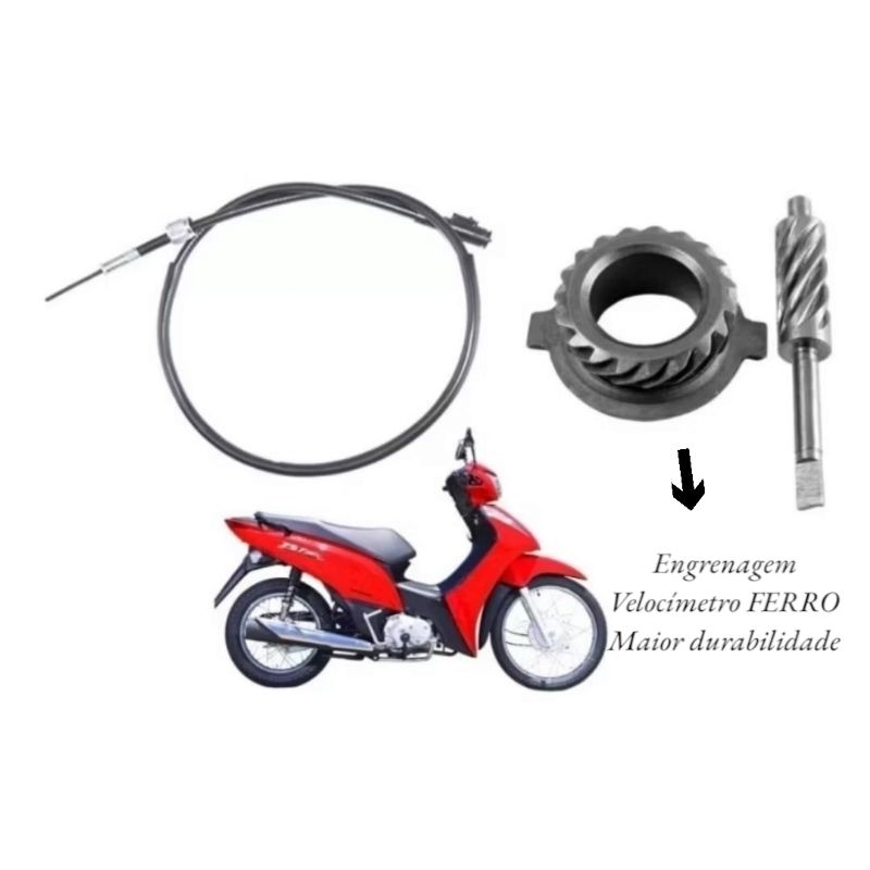 CABO + ENGRENAGEM VELOCIMETRO BIZ 110i 125 2006 ATE  2015 em Oferta na Shopee