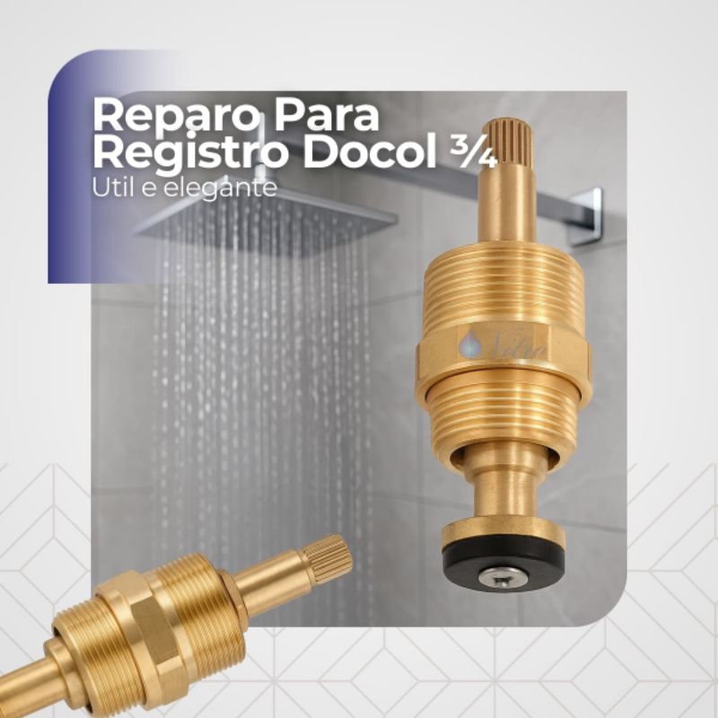 Kit 2 Unid. Reparo Para Registro de Pressão 25990600 Docol