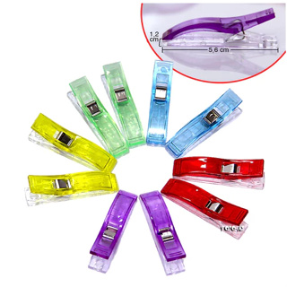 Clipes de Costura Coloridos Multiuso Plástico para Artesanato e Decoração de Festa - Modelo Grande - 50 UNI em Oferta na Shopee