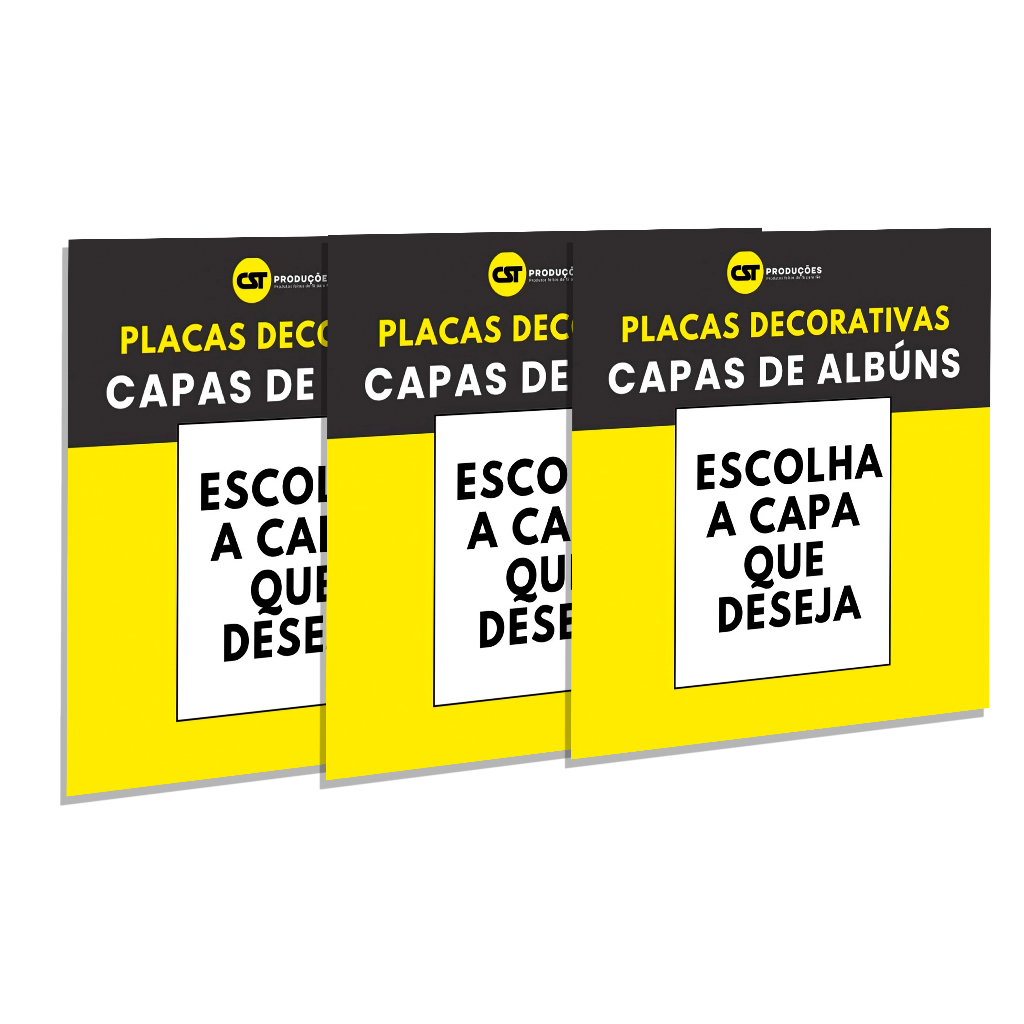 KIT Placas Decorativas Capas de Album Personalizadas