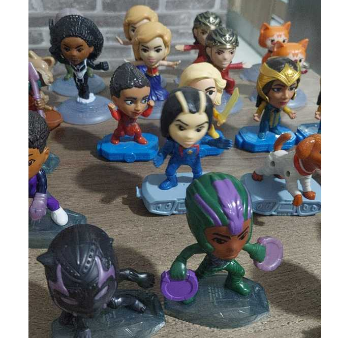 Boneco Herois Marvel Coleção Mc Donalds Thor Pantera Negra Guardiões da Galáxia (usados)
