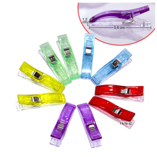 Clipes de Costura Coloridos Multiuso Plástico para Artesanato e Decoração de Festa - Modelo Grande - 10 UNI em Oferta na Shopee