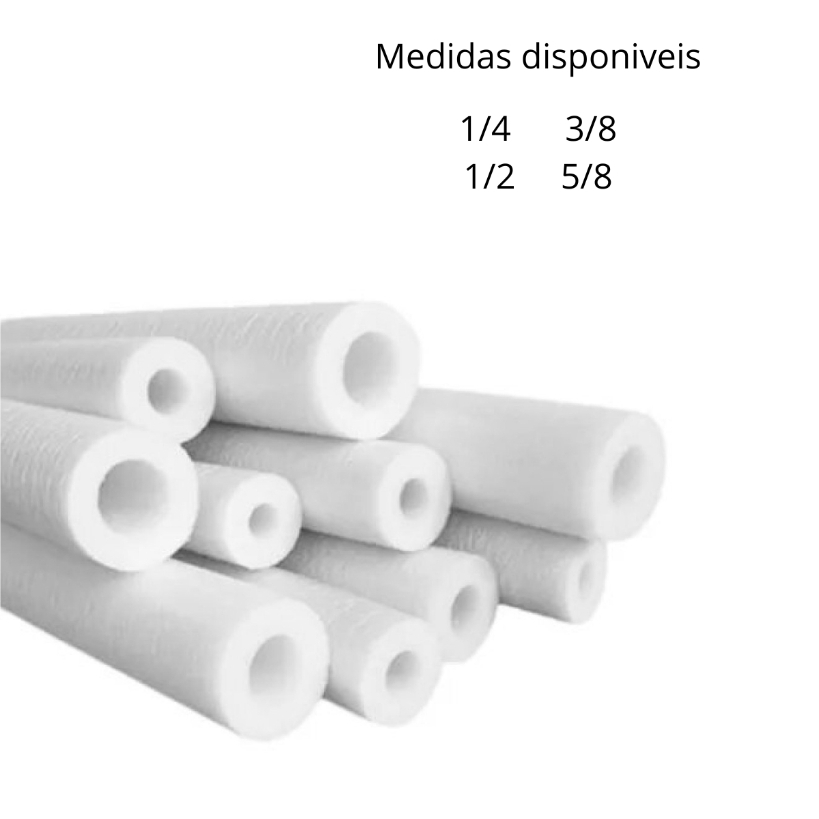 Isolador Térmico / Tubo Esponjoso 10mm X 2mt- Polipex