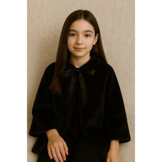 Ponche Poncho Xale Pelo Festa Iinfantil MeninA em Oferta na Shopee