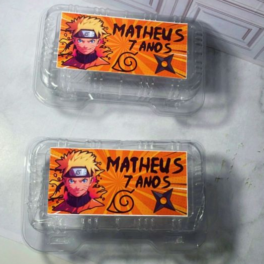 102 Rótulos adesivo para marmitinha Naruto/ Marmitinha Naruto/ Adesivo Naruto/ Festa  Naruto