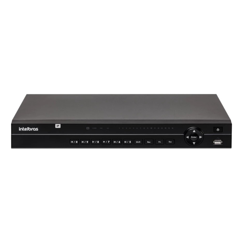 NVD 1432 AM GRAVADOR DIGITAL DE VÍDEO EM REDE 32 CANAIS 4K ATÉ 02 HD LGPD H.265+ INTELBRAS