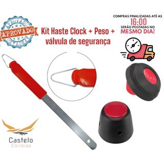 Kit Haste Clock + Peso + Valvula de segurança. em Oferta na Shopee