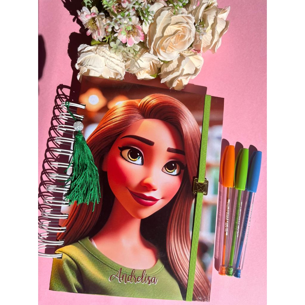 Caderno personalizado com foto IA