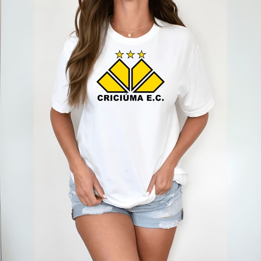 Camisa Do Criciúma Modelo Feminino e Masculino