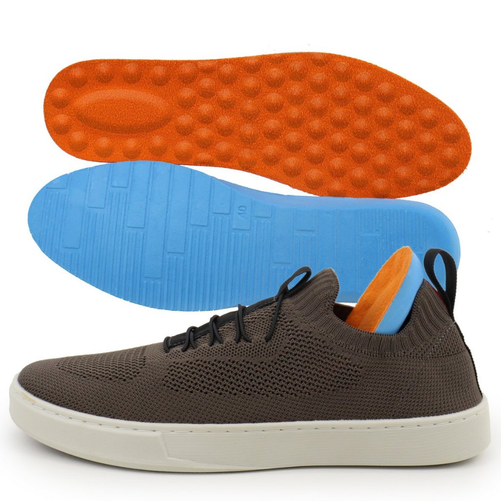 Sapatenis Tenis Masculino Casual Basico Calce Facil Knit Confortável Lançamento ENVIO IMEDIATO