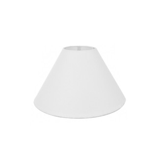 Cúpula para Abajur Cônica Valentina Luz – Acabamento Impecável, Tecido Branco 15x35
