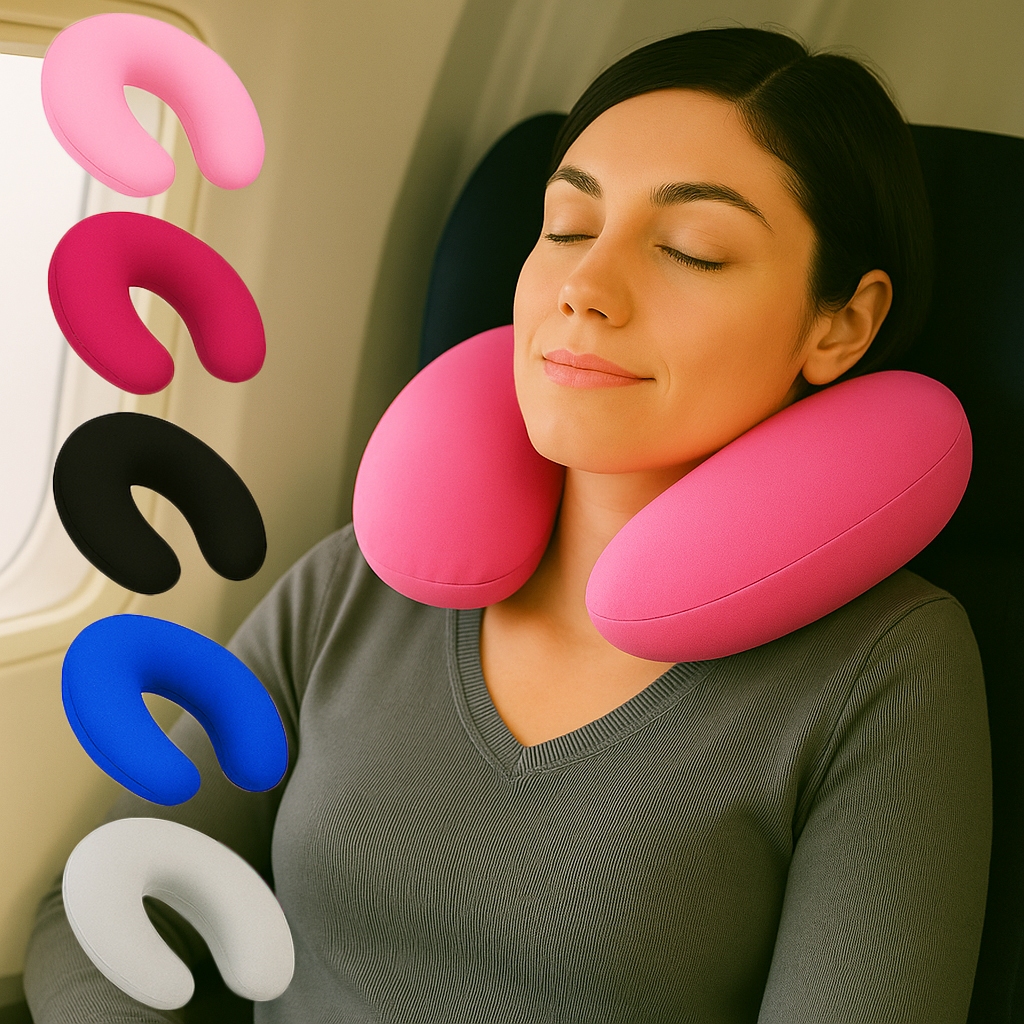 Imagem Almofada De Pescoço travesseiro De Viagem confortável e macio