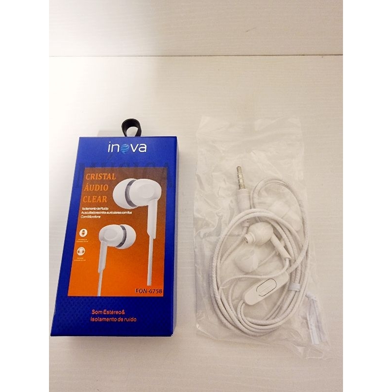 Fones de ouvido para smartphone cristal audio